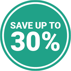 Save up to 30 percent